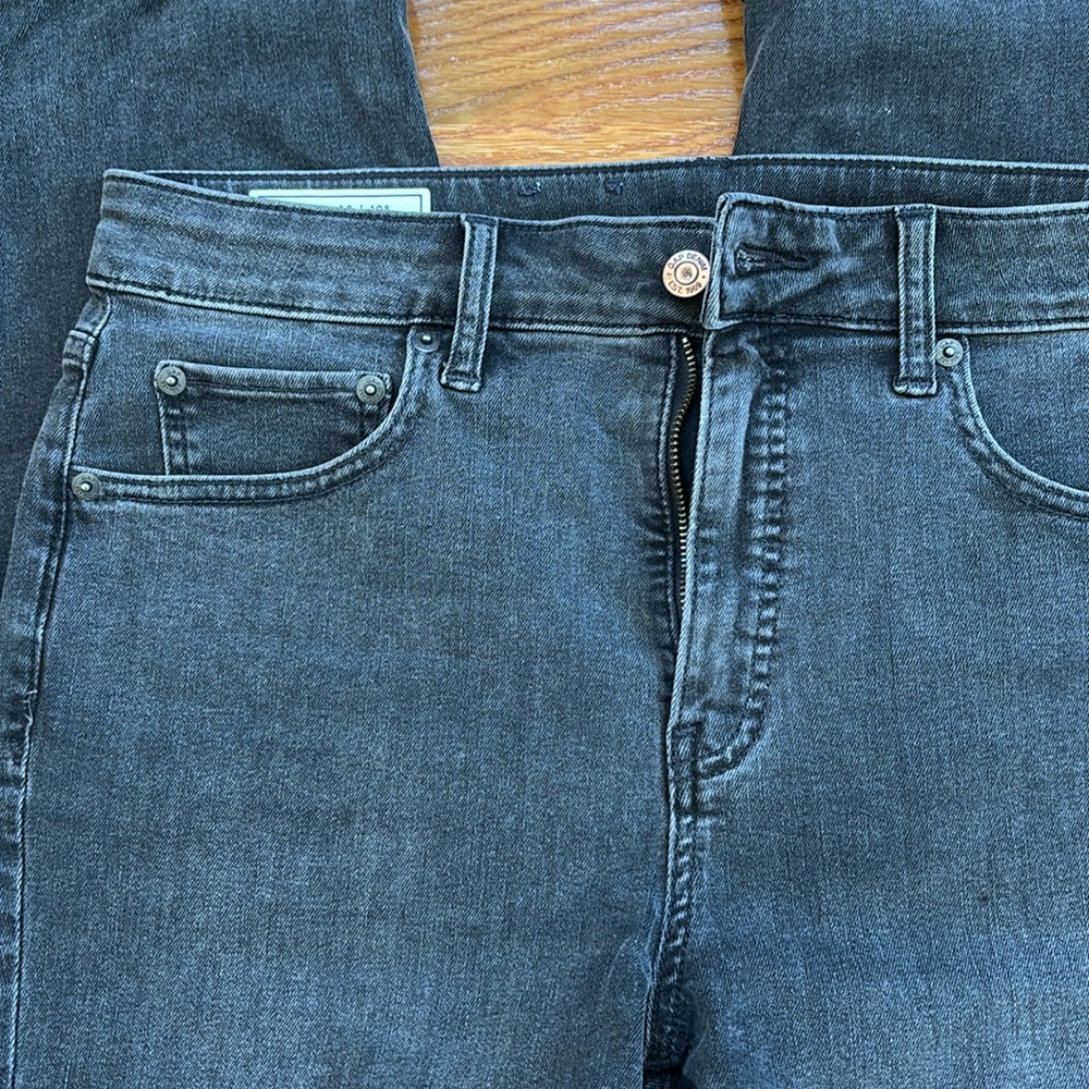 Gap classic straight high rise black jeans